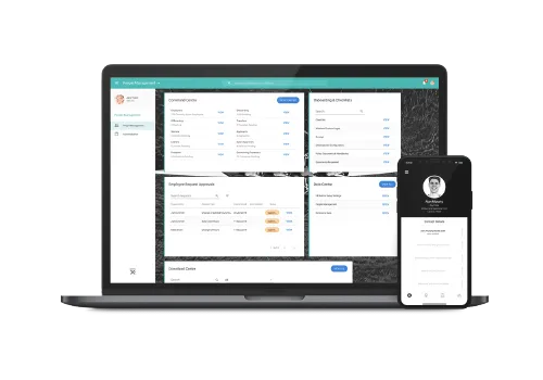 Product screens from Access PeopleXD
